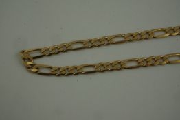 9ct Gold Chain, stamped 375, 28.5cm long, 16.3 grams