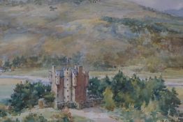 Frank Watson Wood (British 1900-1985) "Braemar Castle" Watercolour, signed Watson Wood to lower