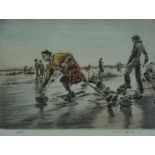 Henry Wilkinson (1921-2011) "Curling Competition" Limited Edition Colour Etching, signed in