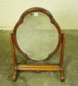 Victorian Mahogany Dressing Mirror, 80cm high