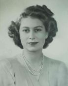 Royal Memorabilia, A Signed Black and White Photograph of Her Royal Highness Princess Elizabeth (