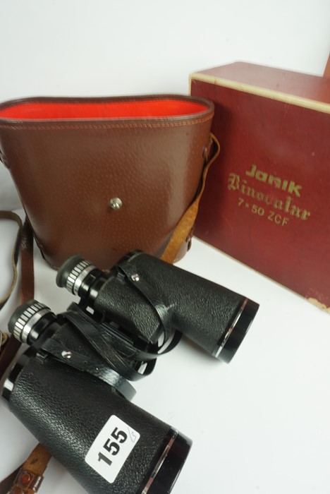 Three Pairs of Binoculars, Comprising of 10 x 50 Deluxe by Janik, pair of Russian 12 x 40, pair of 8 - Image 3 of 4