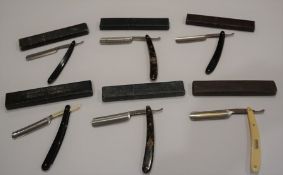 Large Collection of Razors, circa late 19th / early 20th century, makers include Beaujeu Aine,