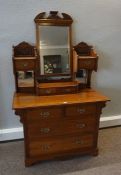 Mahogany Dressing Chest, circa early 20th century, Having a swing mirror and small drawers, above