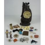 Quantity of Costume Jewellery, To include a replica ladies Rolex wristwatch, brooches etc, also with