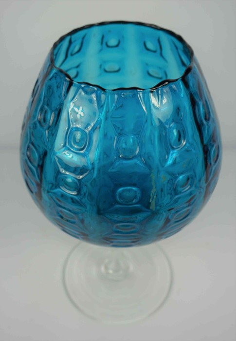 Blue Glass Vase, Modelled as a goblet, raised on a circular foot, 39cm highCondition reportIn our - Image 3 of 3