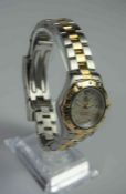 Tag Heur Aquaracer 18ct Yellow Gold and Diamond Stainless Steel Ladies Wristwatch, Having a faux