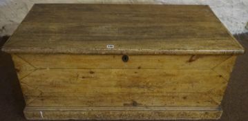 Vintage Pine Blanket Box, Having a hinged top, with metal carry handles, 46cm high, 107cm wide, 54cm