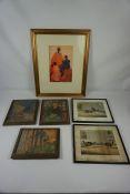 Box of Assorted Prints and Pictures, (15)