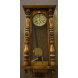 Vienna Wall Clock, circa early 20th century, Probably by Gustav Becker, cased in mahogany, with