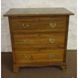 Edwardian Chest of Drawers, Having three drawers, 83cm high, 84cm wide, 52cm deep