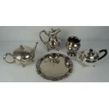 Quantity of Silver Plated Wares, To include tea wares, tray etc, approximately 20 pieces