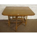 Oak Gateleg Table, 72cm high, 206cm long, 120cm wide