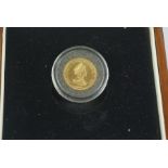 Tristan Da Cunha Trafalgar 1/3 Gold Guinea, Dated 2008, 2.9 grams, in capsule, with box and