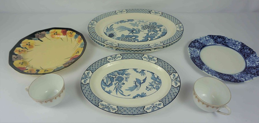 Two Boxes of Assorted China, To include tea wares, serving platters etc, also with a Reproduction