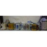 Quantity of Pottery Beer Steins and Tankards, To include German examples, (16)