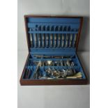 Walker & Hall Silver Plated Part Canteen of Cutlery, Approximately 50 pieces, also with some loose