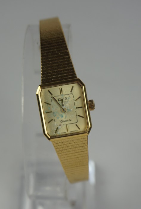 9ct Gold Backed Ladies Wristwatch, Also with a rolled gold full hunter pocket watch by Adonis U.S.A, - Image 3 of 4