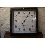 Large Battery Operated Wall Clock, Marked for North Yorkshire Moors Railway by Goathland, 67cm high,