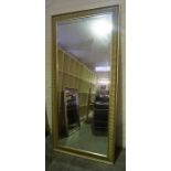 Large Modern Wall / Overmantel Mirror, 198cm high, 91cm wide