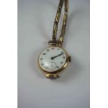 Two Vintage 9ct Gold Backed Ladies Wristwatches, One having a subsidiary seconds dial, raised on