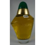 Large Shop Display Glass Perfume Bottle with Contents, Marked Volupte by Oscar De La Renta, 32cm