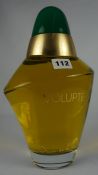 Large Shop Display Glass Perfume Bottle with Contents, Marked Volupte by Oscar De La Renta, 32cm