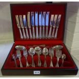 Two Part Canteens of Silver Plated Cutlery, Approximately 90 pieces in total