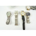 Quantity of Mens Quartz Wristwatches, to include examples by Jules Jurgenson, King Quartz, Guess,
