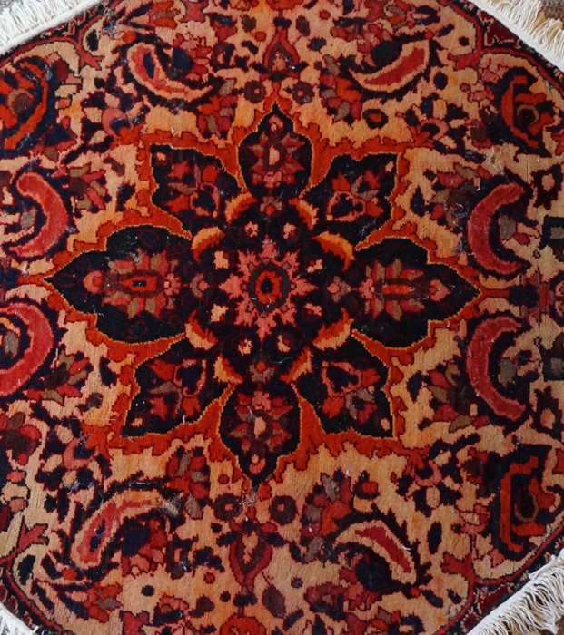 Bakhtiar Rug, Decorated with allover floral medallions on a beige ground, 143cm x 108cm - Image 2 of 3