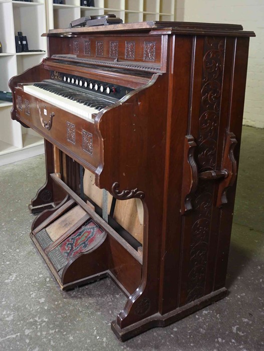 Bell Pump Organ, by the Bell Organ Co, circa early 20th century, 108cm high, 120cm wide, 65cm deep - Image 6 of 9