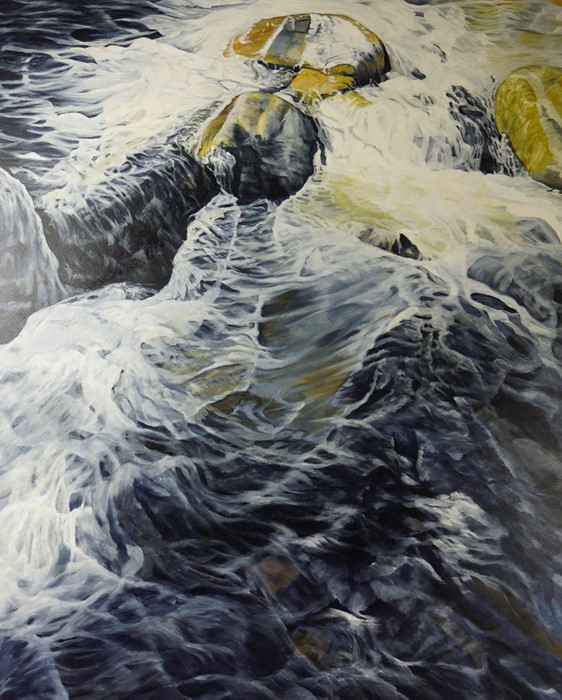 Neville Storer B Ed (Hons) (British, B.1948) "The Stream", oil on canvas, signed to lower right, - Image 3 of 4