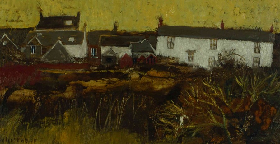 Helen Tabor (British, B.1960) "Back of the Village", oil on board, signed to lower left, artist - Image 3 of 5