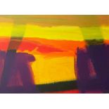 Stephen Ratomski DA Edin (Scottish, B.1948) "Summer Arch", acrylic on paper, signed to lower