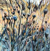 Fiona Carvell BA(Hons) (British, B.1970) "Winter Grasses II", pastel, signed to lower right,