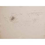 Jennie Speirs Grant RSS (Scottish, B.1963) "Biosemiotic Drawing (Birdsong)", Silverpoint, Carbon &