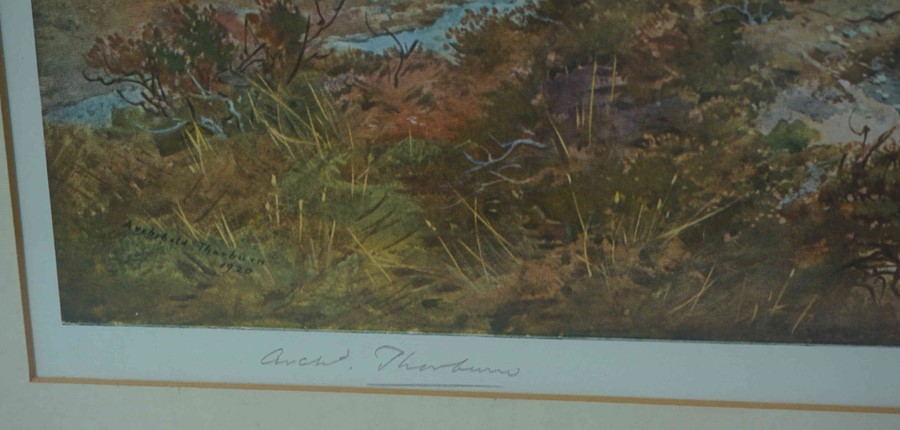 Archibald Thorburn (1860-1935) "Flying Game Birds" Signed Print, Signed in pencil, Blind stamp to - Image 2 of 3