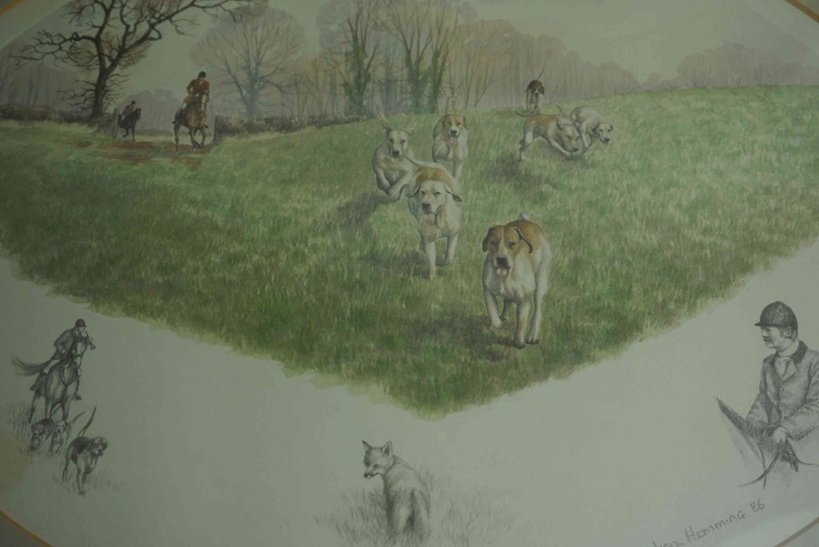 Nigel Hemming, Set of Four Hunting Prints, Signed in pencil, Dated 85, 86, 37cm x 26.5cm, (4) - Image 2 of 7