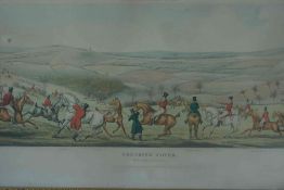 After H. Alkin, The Leicestershire Covers, Set of Four Hunting Prints, Titled "Breaking Cover" "