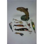 Beswick Porcelain Figure of a Trout, No 1390 stamped to underside, 13cm high, Also with a quantity