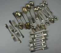 Part Suite of Silver Cutlery, Hallmarks for Mark Willis & Son of Sheffield, Date possibly 1898-99,