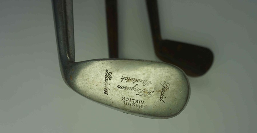 Golfing Memorabilia, A.Ferguson, Prestwick, Mashie Niblick Short Iron, 96cm long, Also with Quidrin? - Image 4 of 17