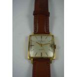 Baume & Mercier 18ct Gold Baumatic Automatic Gents Wristwatch, Having a Silvered dial with Baton