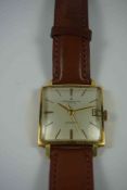 Baume & Mercier 18ct Gold Baumatic Automatic Gents Wristwatch, Having a Silvered dial with Baton