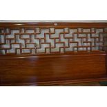 Chinese Style Hardwood Bed End, 107cm high, 159cm wide