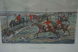 After H.Alkin, Hunting Qualifications, Set of Six Hunting Prints, Titled "Creeping a Finish" "