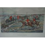 After H.Alkin, Hunting Qualifications, Set of Six Hunting Prints, Titled "Creeping a Finish" "