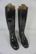 Super Regent, Pair of Gents Black Leather Riding Boots, Style no 4702, With fitted Wooden trees,