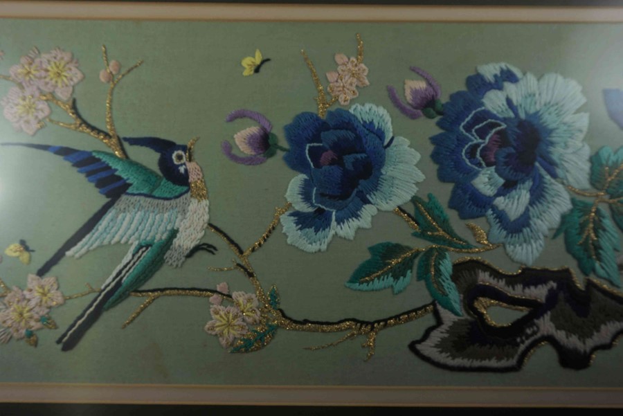 J.C. Irvin "Birds" Oil on Canvas, Signed to lower left, 39cm x 29cm, Also with an Oriental style - Image 5 of 5