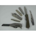 Warris of Sheffield, Military Issue Pocket Knife, Marked 1953, With Broad Arrow, Having text Oil the